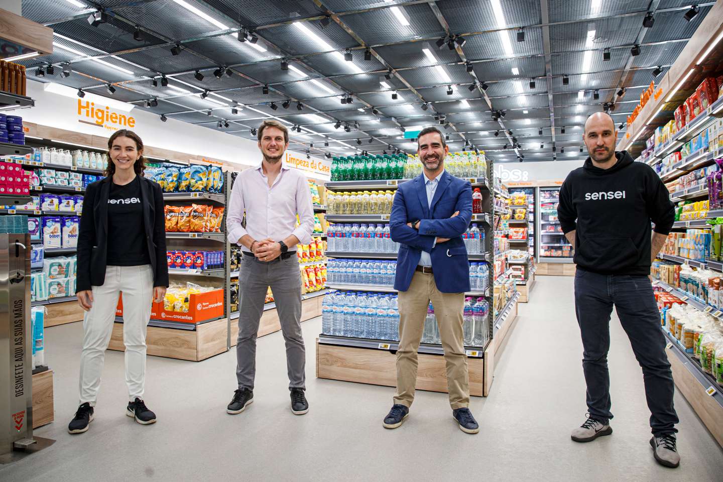 Joana Rafael (Sensei), Frederico Santos (Sonae MC), Vasco Portugal (Sensei) e Nuno Moutinho (Sensei) são três dos portugueses que estão à frente do lançamento desta loja