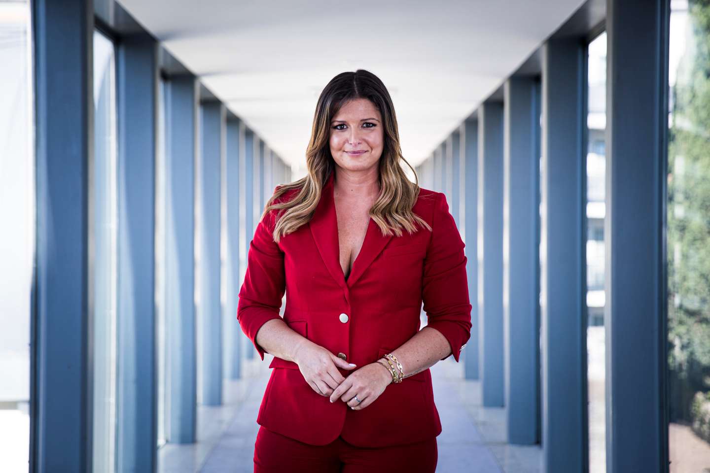 Entrevista com Maria Botelho Moniz, apresentadora de televisão, a propósito do tema da saúde mental, no hotel Pestana Palace. Lisboa, 02 de Setembro de 2021. FILIPE AMORIM/OBSERVADOR