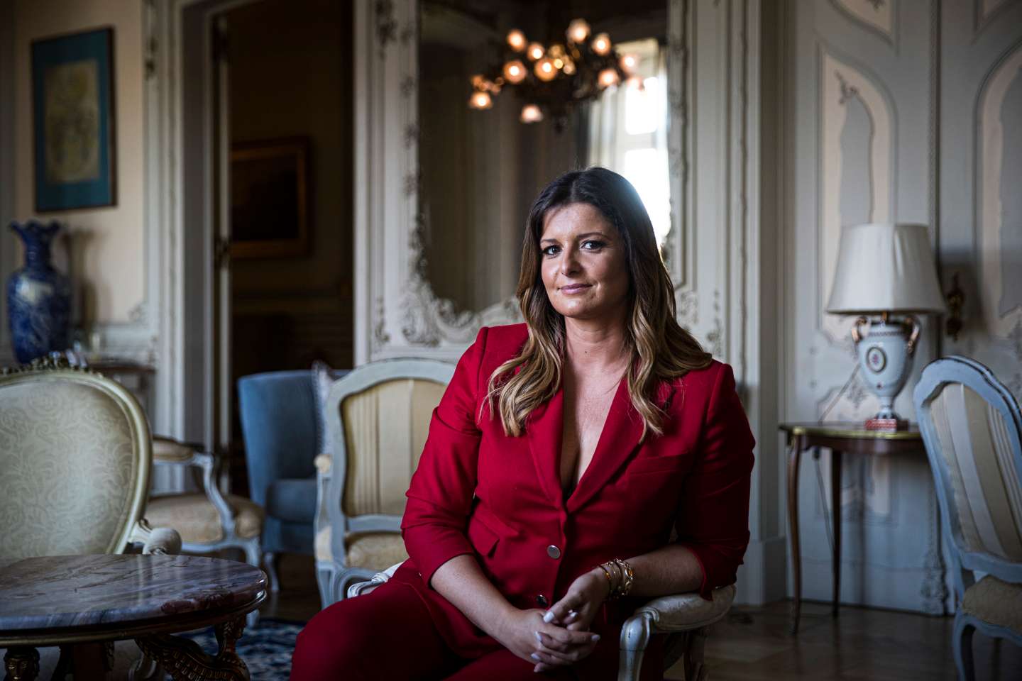 Entrevista com Maria Botelho Moniz, apresentadora de televisão, a propósito do tema da saúde mental, no hotel Pestana Palace. Lisboa, 02 de Setembro de 2021. FILIPE AMORIM/OBSERVADOR