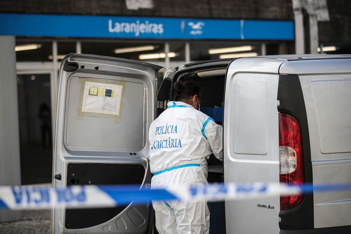 Homicídio de jovem no metro nas Laranjeiras. Lisboa, 20 de Outubro de 2021. FILIPE AMORIM/OBSERVADOR