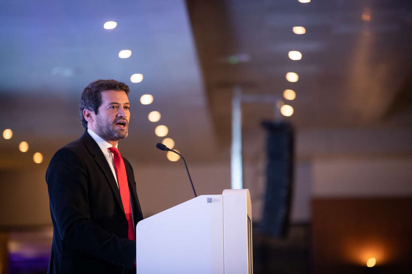 CONGRESSO DO CHEGA: Chegada de André Ventura, líder do partido Chega ao 4º Congresso do partido em Viseu. 26 de Novembro de 2021 TOMÁS SILVA/OBSERVADOR