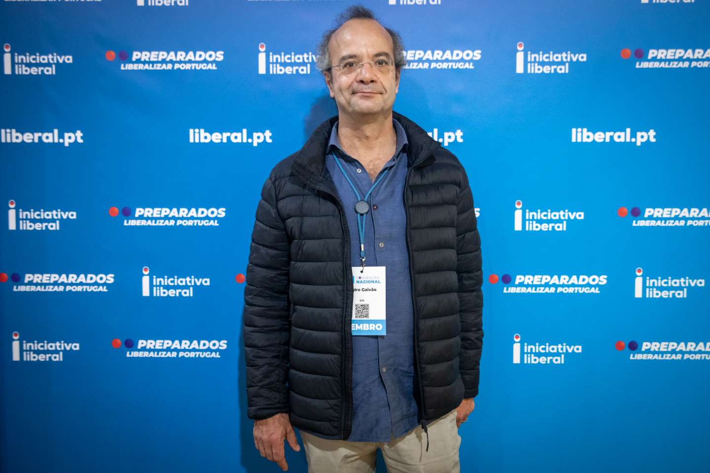 VI Convenção da Iniciativa Liberal - IL. O partido reúne em convenção no Centro de Congressos de Lisboa. Militantes do partido respondem à pergunta "Iniciativa Liberal, partido que se enquadra à esquerda ou à direita?" - Pedro Gaivão, 53 anos. Lisboa, 11 de dezembro de 2021. TOMÁS SILVA/OBSERVADOR