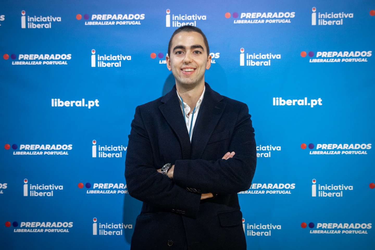VI Convenção da Iniciativa Liberal - IL. O partido reúne em convenção no Centro de Congressos de Lisboa. Militantes do partido respondem à pergunta "Iniciativa Liberal, partido que se enquadra à esquerda ou à direita?" - João Ambrósio, 27 anos. Lisboa, 11 de dezembro de 2021. TOMÁS SILVA/OBSERVADOR