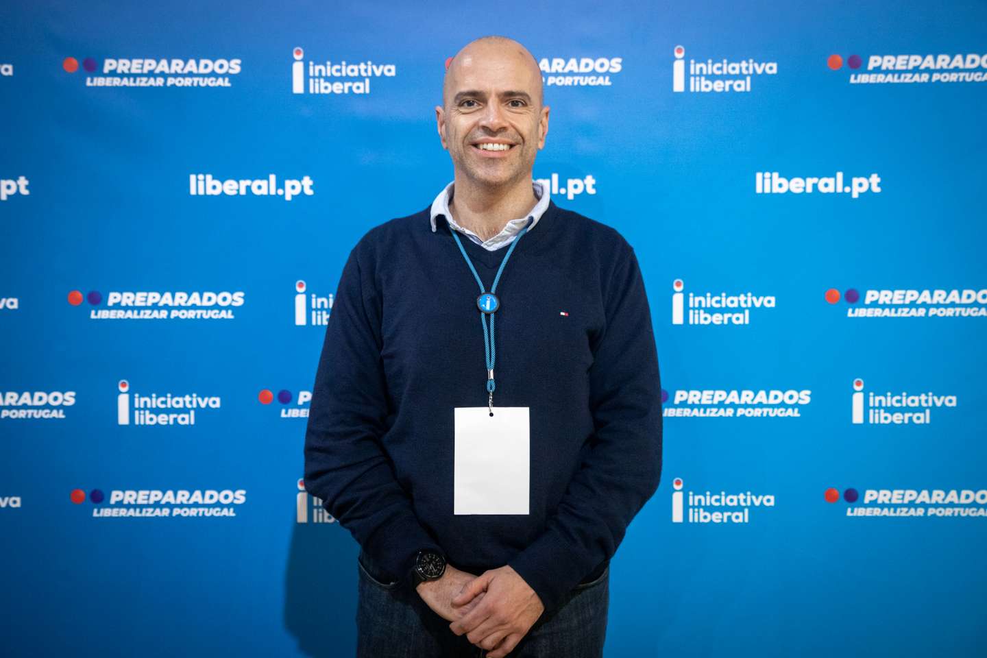 VI Convenção da Iniciativa Liberal - IL. O partido reúne em convenção no Centro de Congressos de Lisboa. Militantes do partido respondem à pergunta "Iniciativa Liberal, partido que se enquadra à esquerda ou à direita?" - Ricardo Prata, 49 anos. Lisboa, 11 de dezembro de 2021. TOMÁS SILVA/OBSERVADOR
