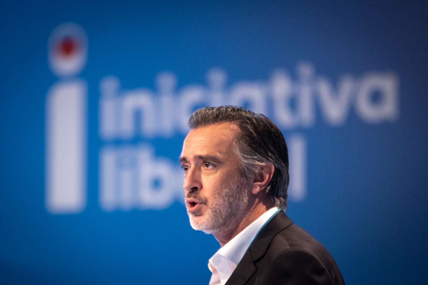 VI Convenção da Iniciativa Liberal - IL. O partido reúne em convenção no Centro de Congressos de Lisboa. Intervenção de João Cotrim de Figueiredo, presidente do partido. Lisboa, 12 de dezembro de 2021. TOMÁS SILVA/OBSERVADOR