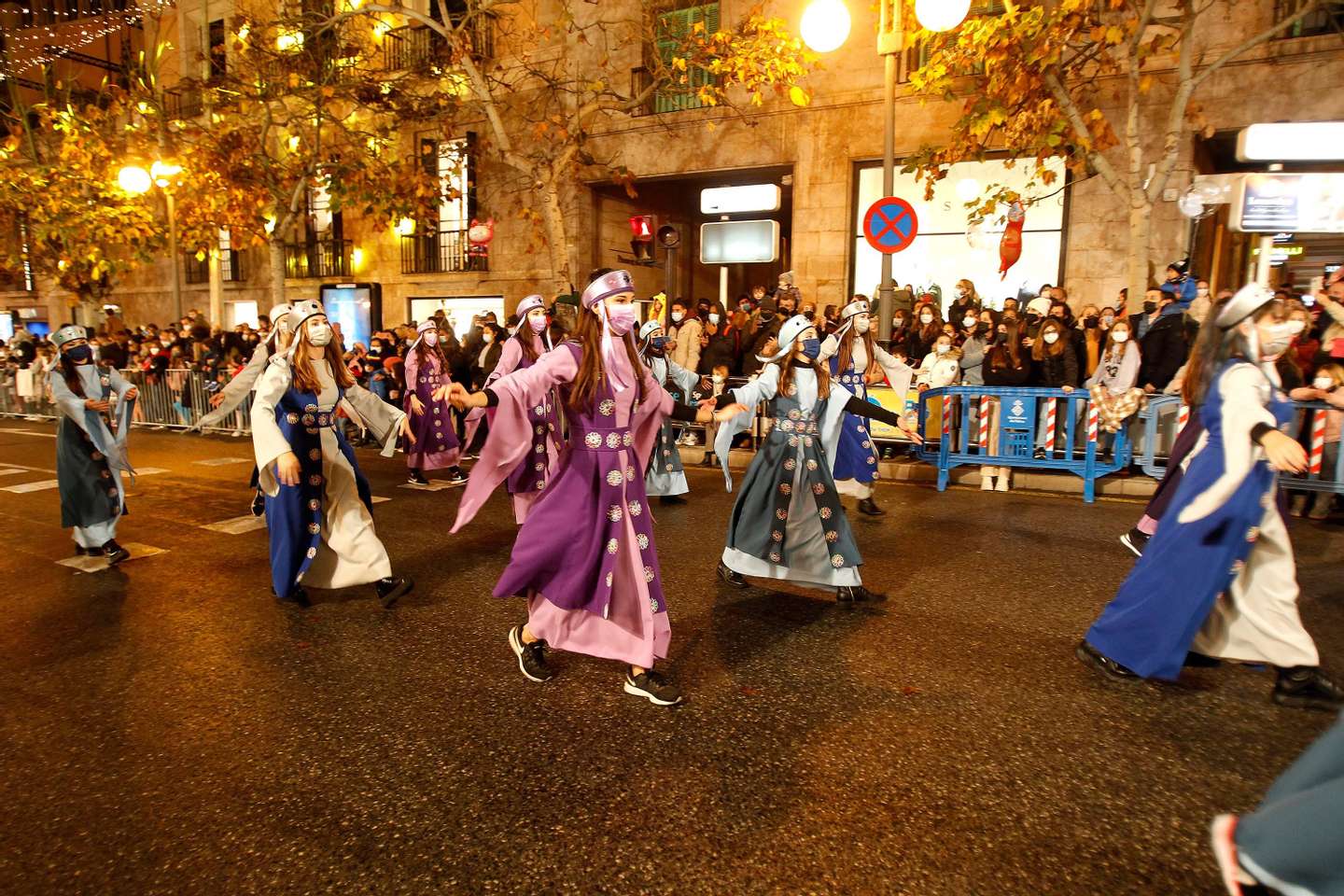 A celebração da Noite de Reis em Palma de Maiorca, Espanha