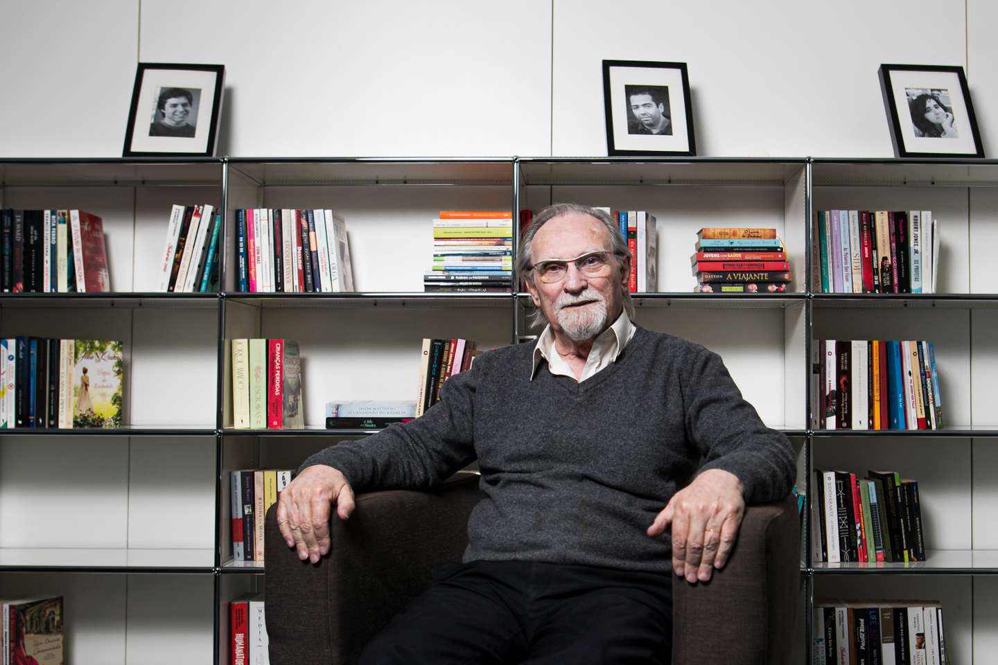 Entrevista com Zeferino Coelho, editor lendário, muito associado à Caminho e a José Saramago. Lisboa, 13 de Janeiro de 2022. FILIPE AMORIM/OBSERVADOR