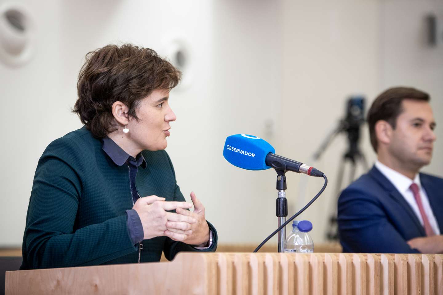 Debate para as Eleições Legislativas com os cabeças de lista de cada partido para Lisboa. Mariana Vieira da Silva, Partido Socialista (PS) Universidade Nova, Lisboa 13 de Janeiro de 2021 TOMÁS SILVA/OBSERVADOR