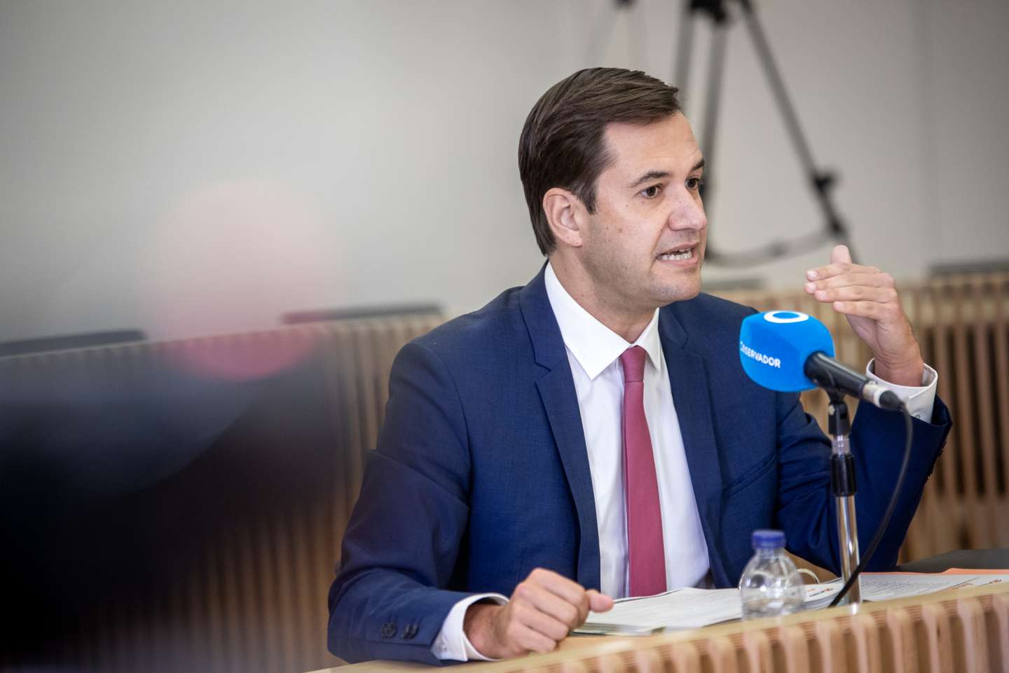 Debate para as Eleições Legislativas com os cabeças de lista de cada partido para Lisboa. Ricardo Baptista Leite, Partido Social Democrata (PSD) Universidade Nova, Lisboa 13 de Janeiro de 2021 TOMÁS SILVA/OBSERVADOR