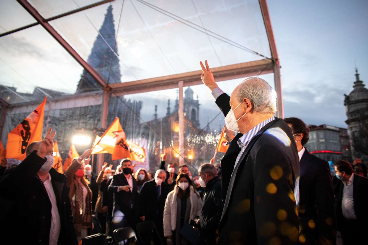 ELEIÇOES LEGISLATIVAS: Rui Rio, lider do Partido Social Democrata (PSD), durante uma sessão de esclarecimentos em Braga, no dia em que arrancam oficialmente os dias de campanha para as eleições legislativas que se realizaram no próximo dia 30 de Janeiro. 16 de Janeiro de 2022, Braga TOMÁS SILVA/OBSERVADOR