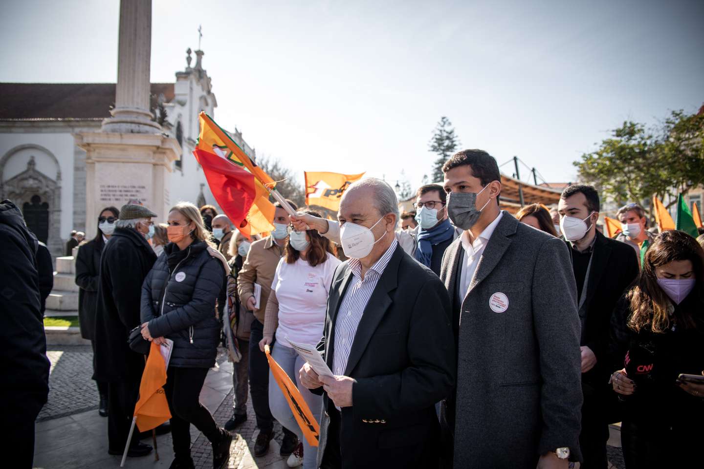 ELEIÇOES LEGISLATIVAS: Rui Rio, lider do Partido Social Democrata (PSD), durante uma arruada em Setubal, no terceiro dia de campanha para as eleições legislativas que se realizaram no próximo dia 30 de Janeiro. 18 de Janeiro de 2022, Setubal TOMÁS SILVA/OBSERVADOR