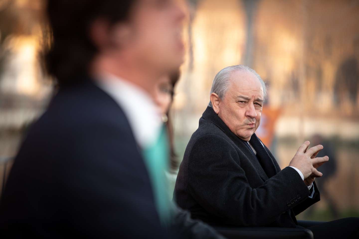 ELEIÇOES LEGISLATIVAS: Rui Rio, lider do Partido Social Democrata (PSD), durante uma sessão de esclarecimentos em Coimbra, com Salvador Malheiro, sobre o ambiente. As eleições legislativas realizam-se no próximo dia 30 de Janeiro. 21 de Janeiro de 2022, Coimbra TOMÁS SILVA/OBSERVADOR