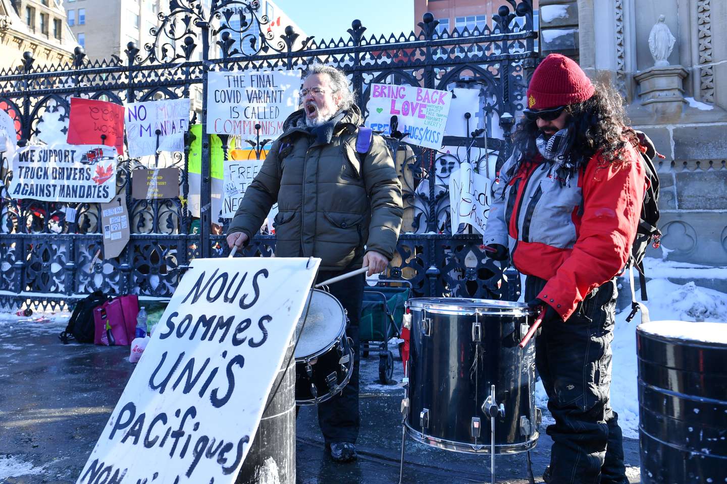 Truckers Protest Vaccine Mandates In Cities Across Canada