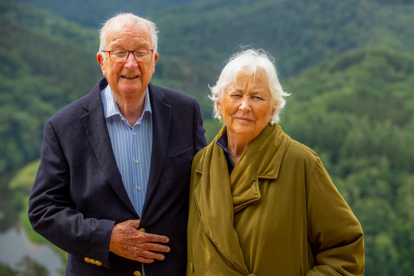 King Philippe Of Belgium And Family Visit A Touristic Spot In The Province Of Luxembourg