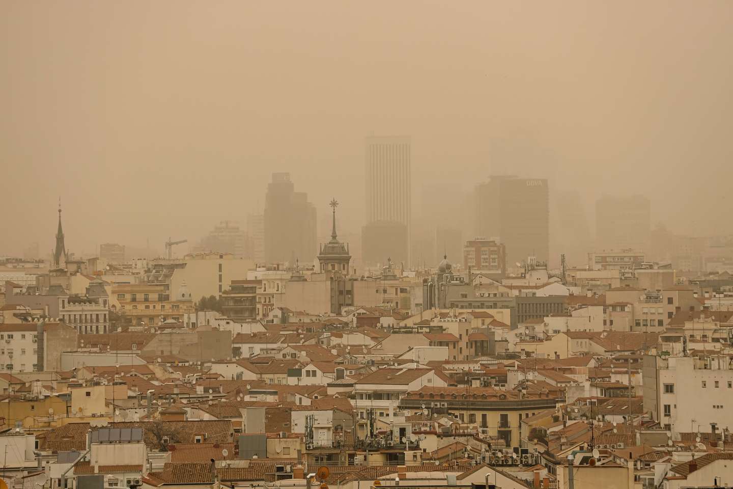 A "chuva de barro" em Madrid