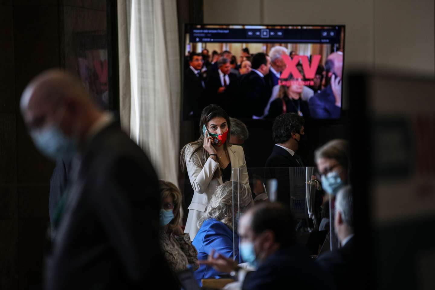 Primeiro dia dos deputados da XV Legislatura na Assembleia da República. Os deputados fazem a sua inscrição no sistema. Rita Matias, deputada do Chega Lisboa, 29 de Março de 2022. FILIPE AMORIM/OBSERVADOR