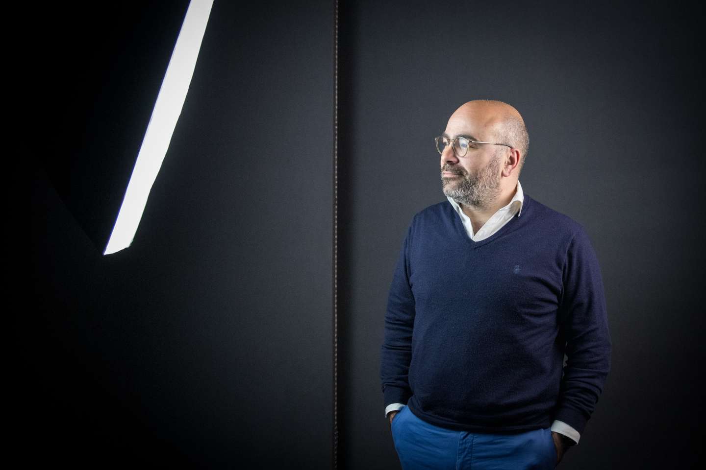 Miguel Pinto Luz, vice-presidente da Câmara Municipal de Cascais e candidato à liderança do Partido Social Democrata (PSD), em entrevista ao Observador para o programa "Sob Escuta". 5 de Abril de 2022, Lisboa TOMÁS SILVA/OBSERVADOR