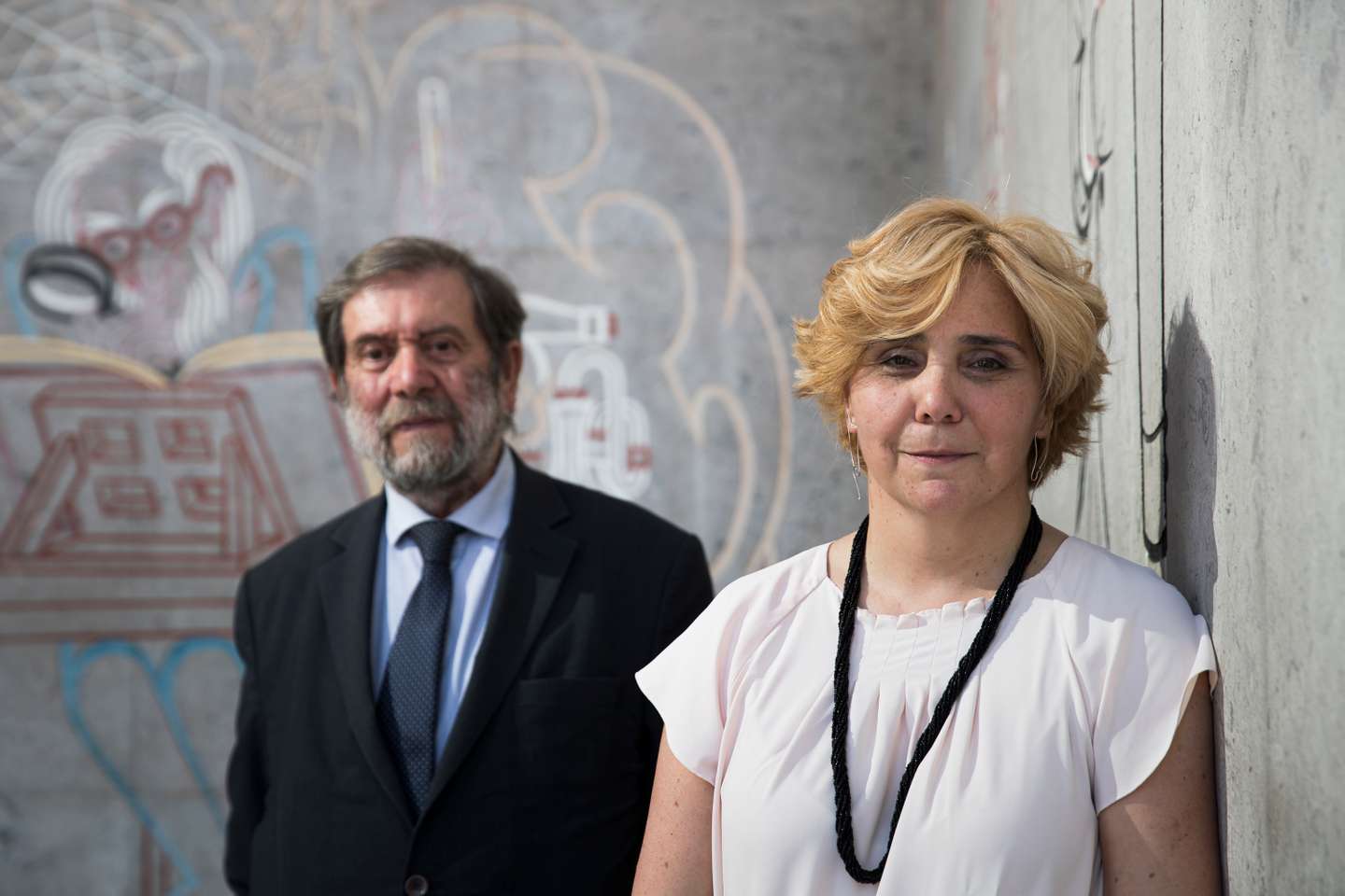 Ana Valdez e Arnaldo do Espírito Santo, investigadores portugueses que descobriram na Biblioteca Gregoriana, em Roma, o original da "Clavis Prophetarum" de Padre António Vieira. Lisboa, 27 de Maio de 2022. FILIPE AMORIM/OBSERVADOR