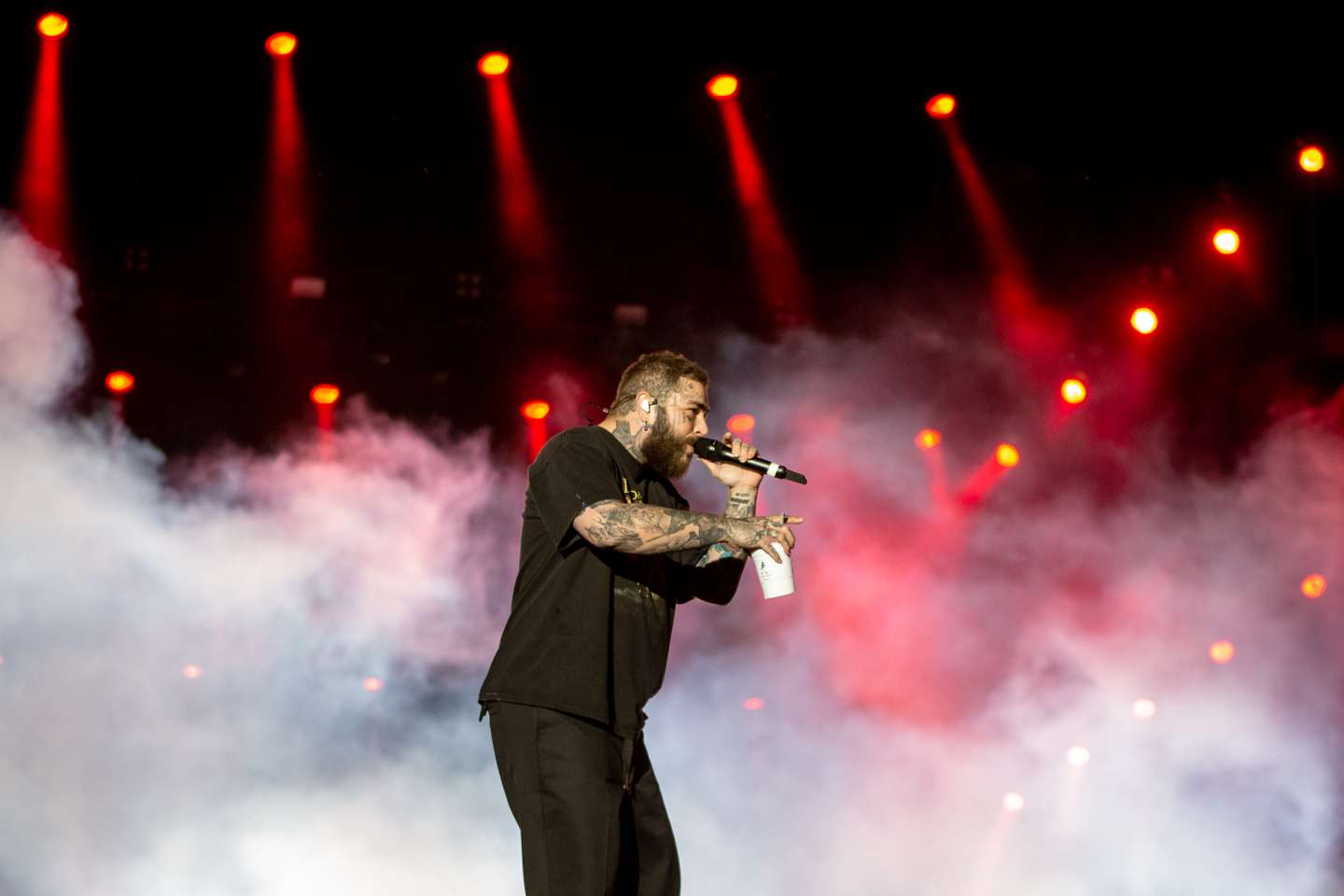 Rock in Rio Lisboa 2022: Concerto de Post Malone, no palco Mundo, a fechar o último dia do festival. 26 de Junho de 2022, Lisboa TOMÁS SILVA/OBSERVADOR