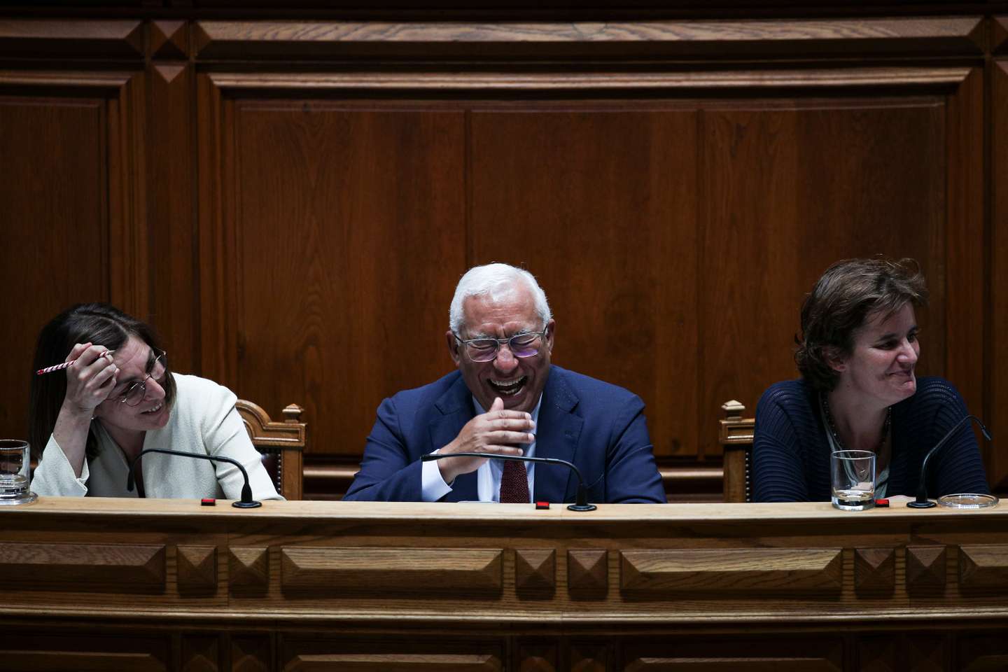 Moção de censura ao Governo promovida pelo partido Chega na Assembleia da República. Ana Catarina Mendes, o primeiro-ministro, António Costa e Mariana Vieira da Silva Lisboa, 06 de Julho de 2022. FILIPE AMORIM/OBSERVADOR