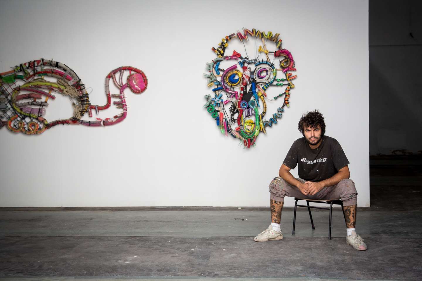 Entrevista com o artista Bordalo II, no espaço onde vai inaugurar a sua nova exposição a 8 de Outubro, com obras inéditas. 4 de Outubro de 2022 Olivais, Lisboa TOMÁS SILVA/OBSERVADOR