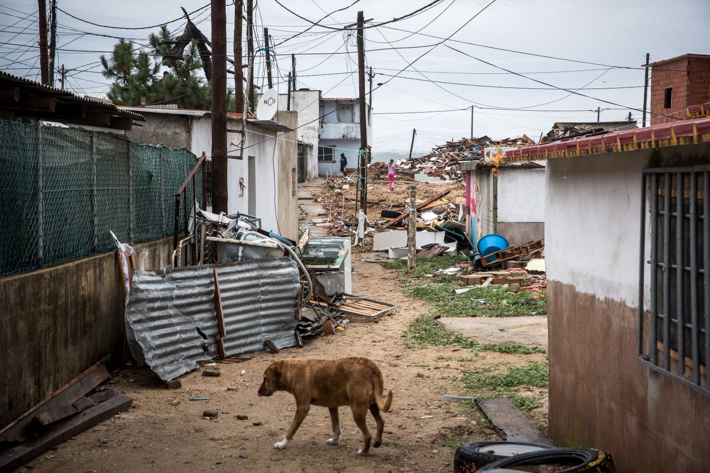 Reportagem no Bairro Segundo Torrão, na Trafaria em Almada, onde as casas de dezenas de famílias já começaram a ser destruídas. Os moradores foram notificados a abandonar as suas casas, devido ao risco de colapso de uma vala que se encontra "bastante degradada devido ao ambiente agressivo". De momento procuram e esperam soluções de realojamento. 19 de Outubro de 2022 Bairro Segundo Torrão, Almada TOMÁS SILVA/OBSERVADOR