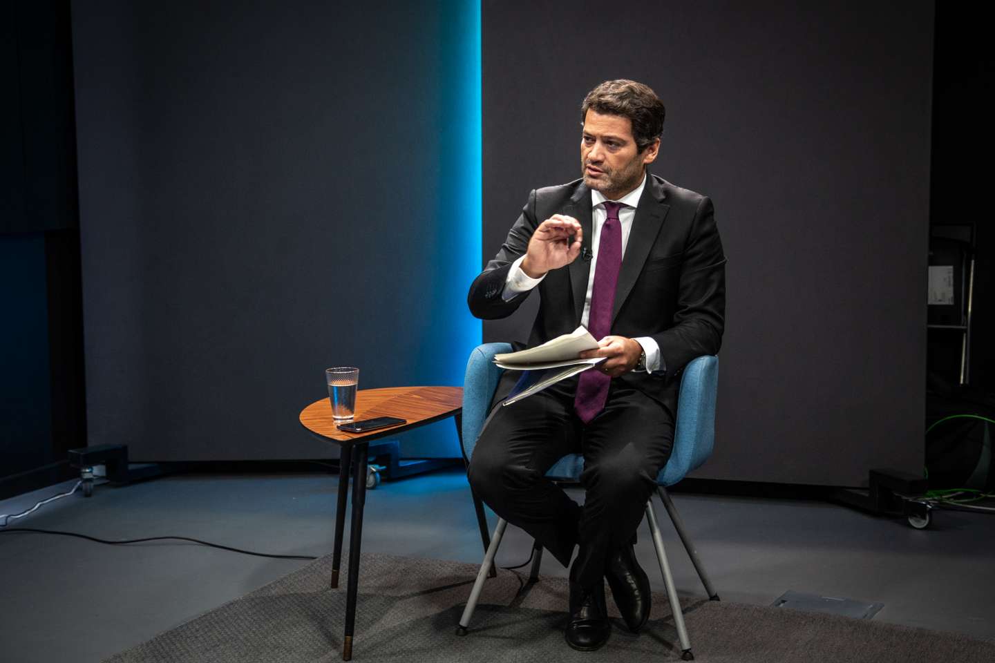 Entrevista "Sob-Escuta" a André Ventura, líder do partido CHEGA, para o jornal Observador. 24 de Outubro de 2022, Alvalade TOMÁS SILVA/OBSERVADOR