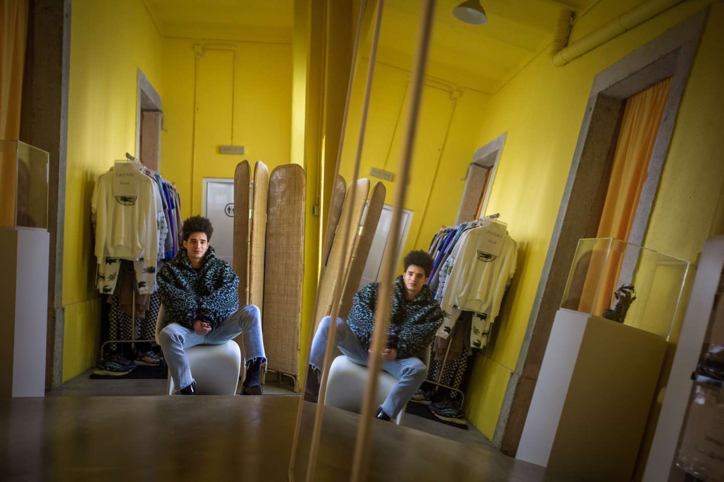 Entrevista a Luís Borges, modelo internacional e diretor criativo da marca Call Me Gorgeous. 24 de Fevereiro de 2023 Showpress Moda LIsboa, Lisboa TOMÁS SILVA/OBSERVADOR
