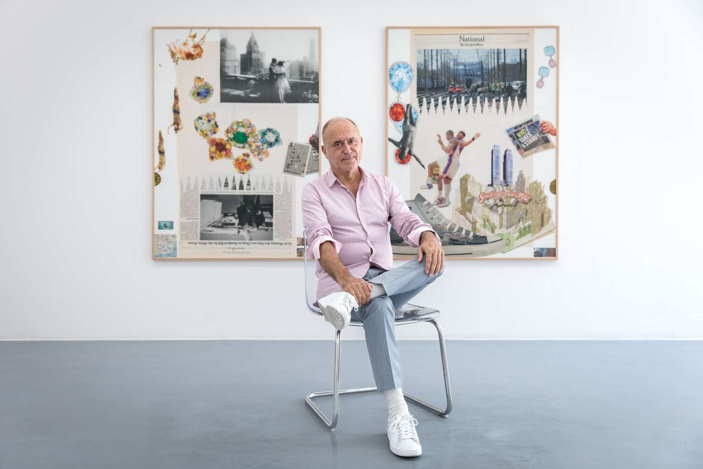 Entrevista a Alexandre Melo, crítico de arte, ensaísta, e também artista. 6 de Julho de 2023 Galeria Balcony, Lisboa TOMÁS SILVA/OBSERVADOR