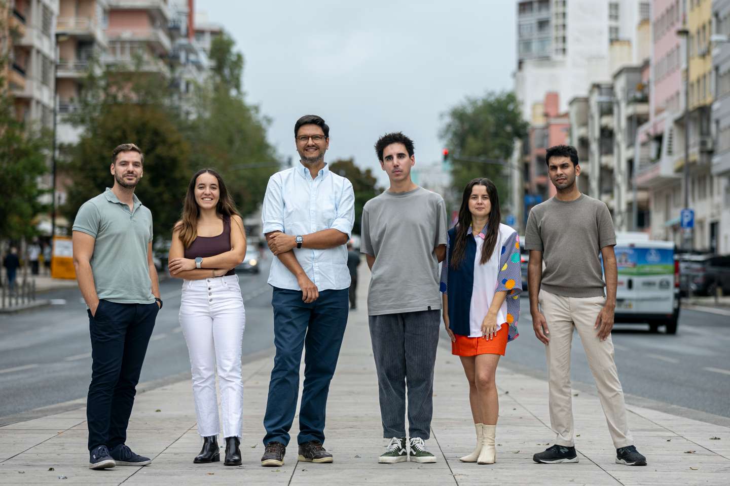 Pedro, Ana, Leo, João, Daniela e Malik organizaram a Lisbon AI Week, que arranca no próximo sábado