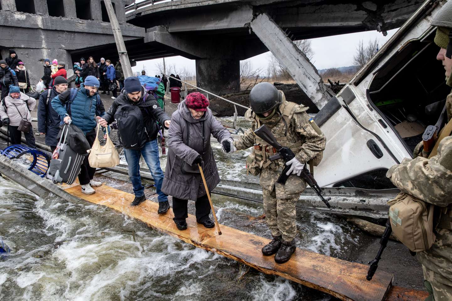 Civilian Evacuations Continue In Irpin The Day After Deadly Shelling