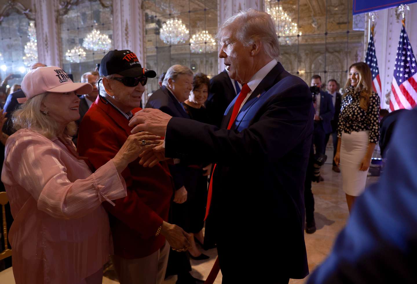 Former U.S. President Donald Trump  Makes An Announcement At His Florida Home