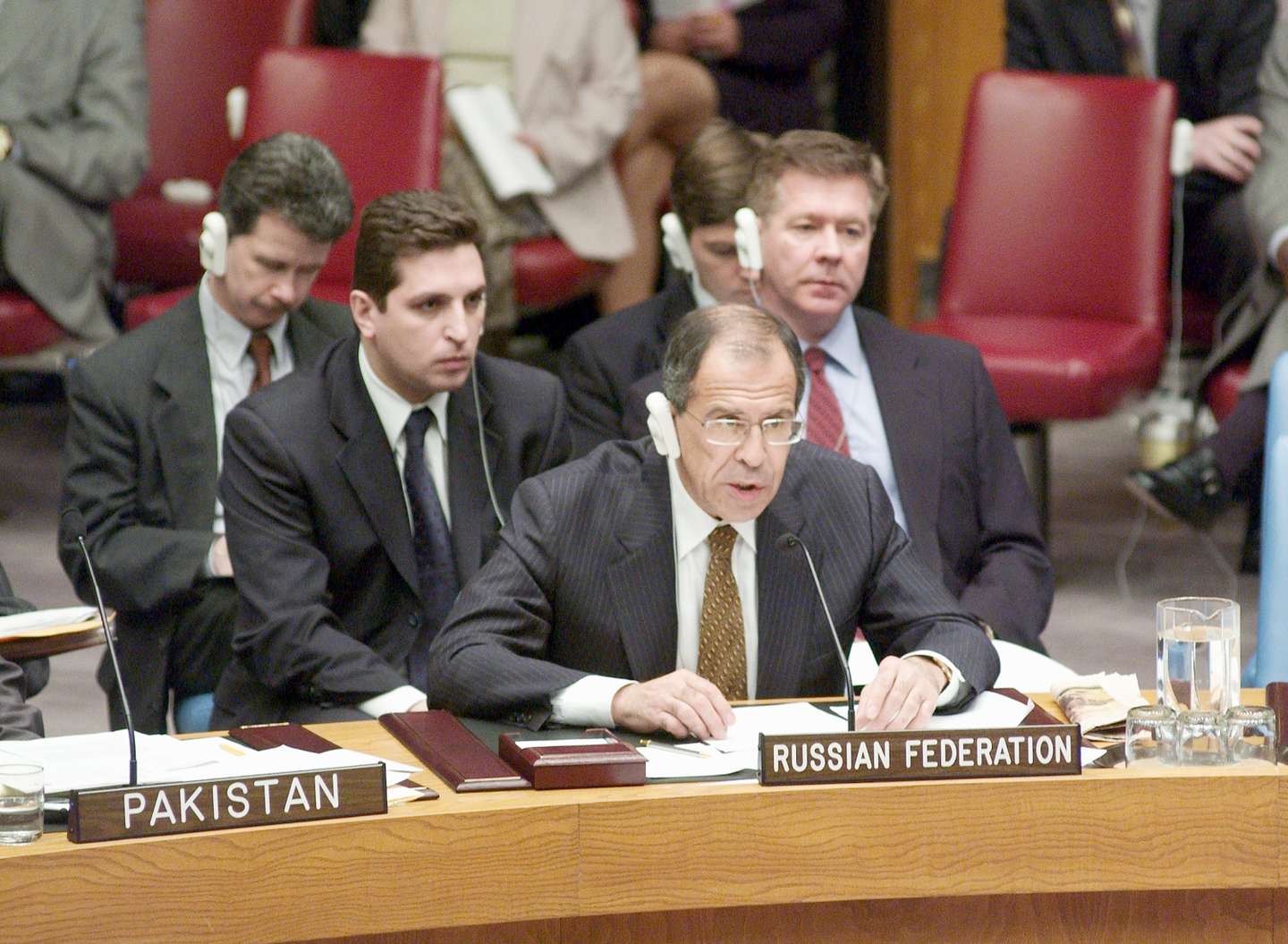U.S.UN Ambassador Negroponte Walks Out Of Security Council In Protest