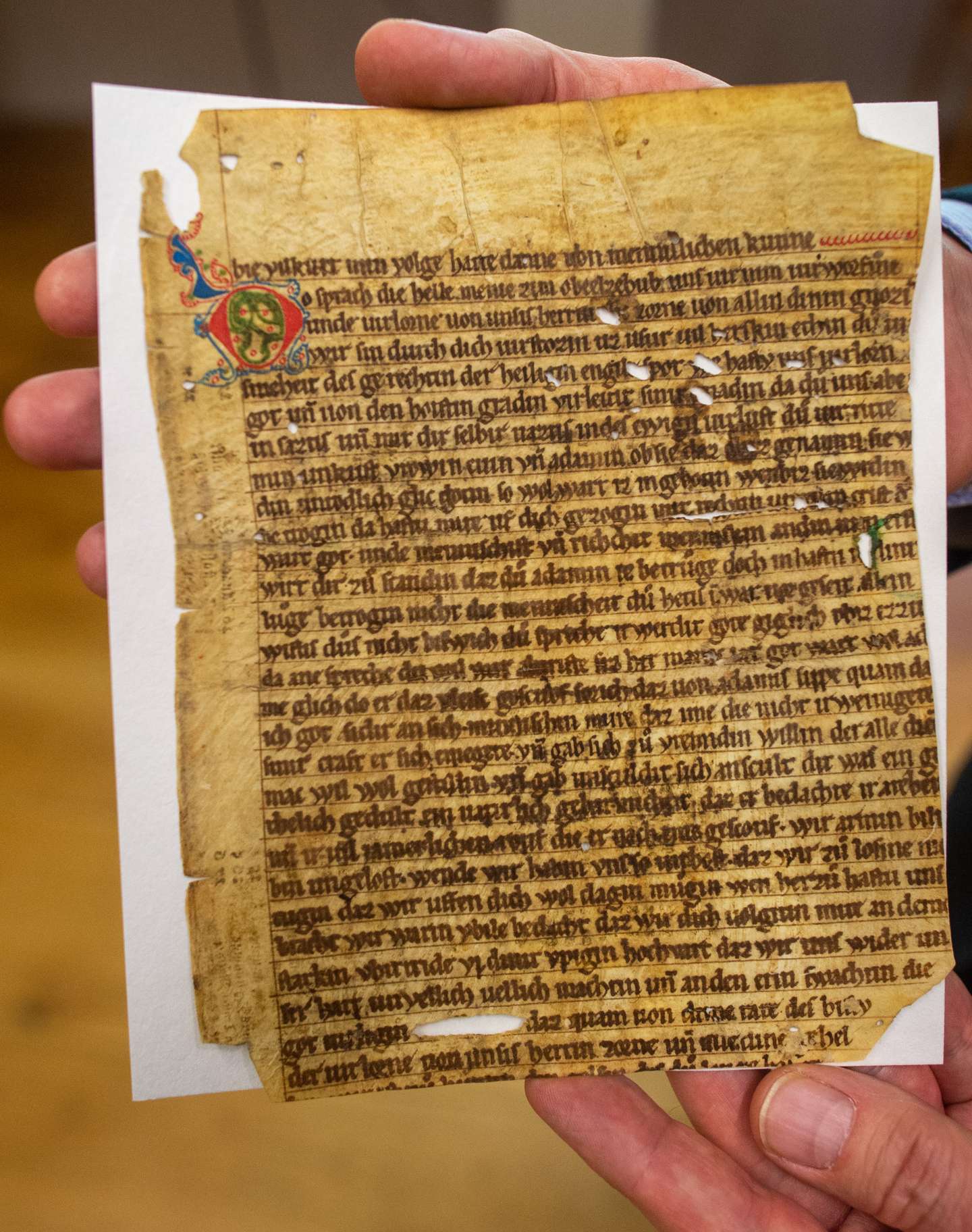 Two medieval parchment fragments discovered