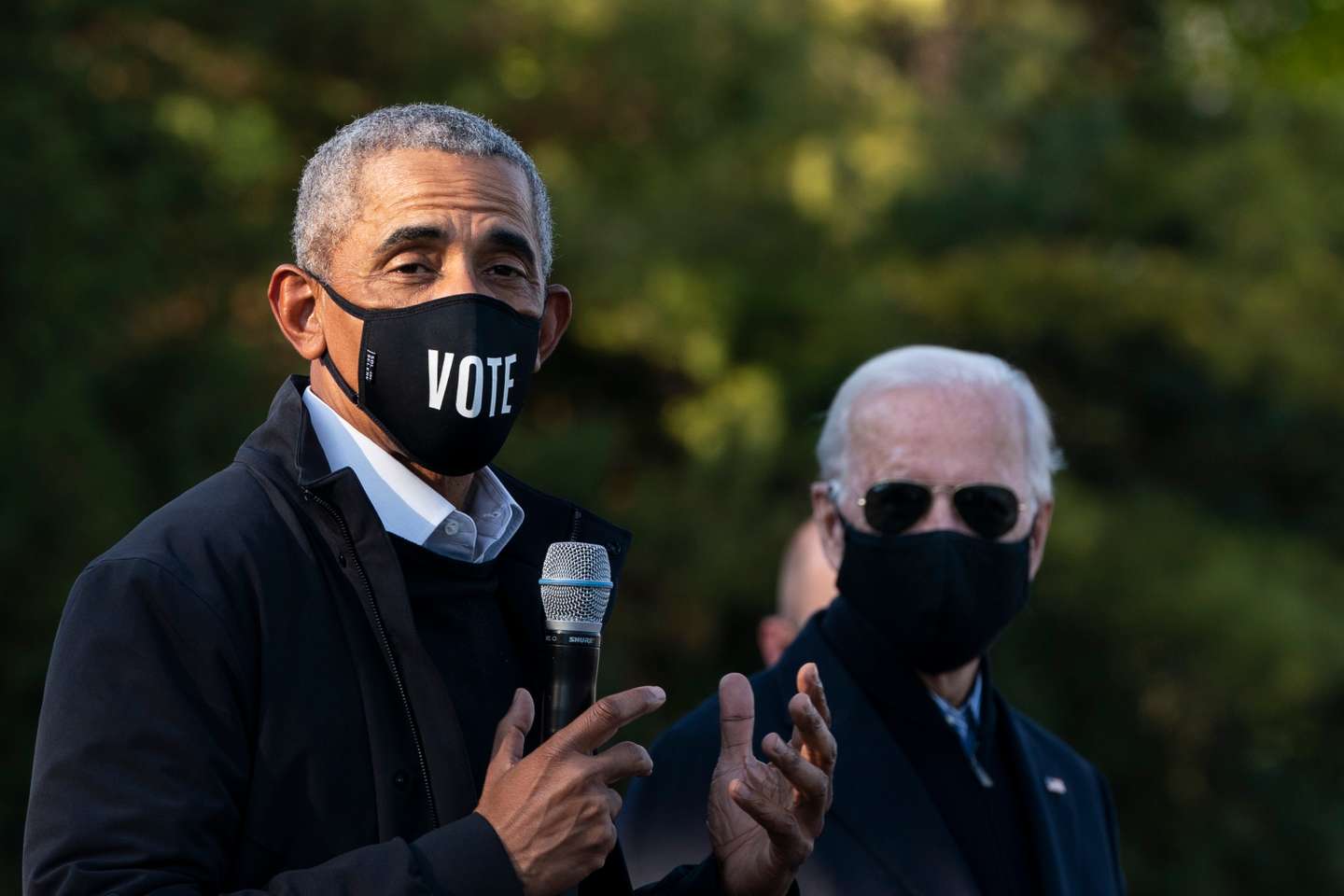 Barack Obama Campaigns With Joe Biden In Michigan 3 Days Ahead Of Election