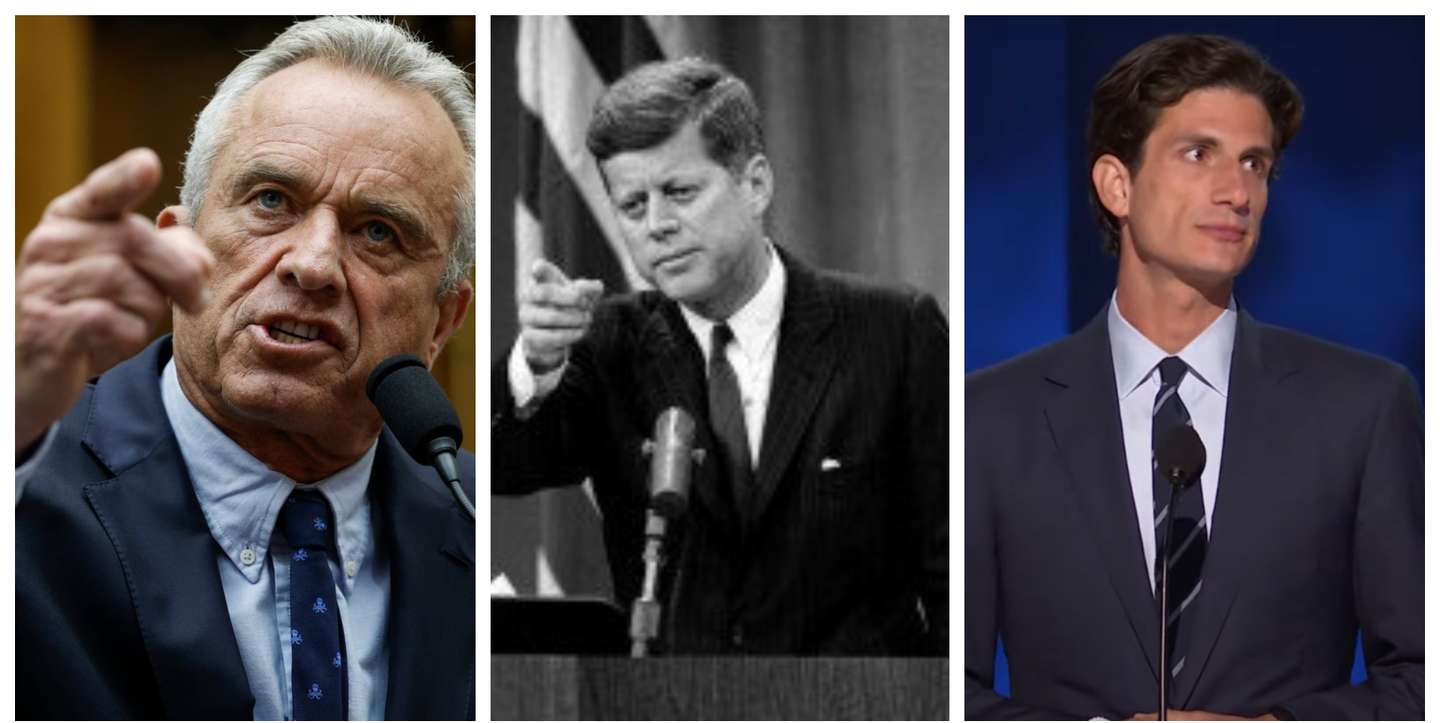 Robert F. Kennedy Jr., John F. Kennedy e Jack Schlossberg. Três gerações da família Kennedy