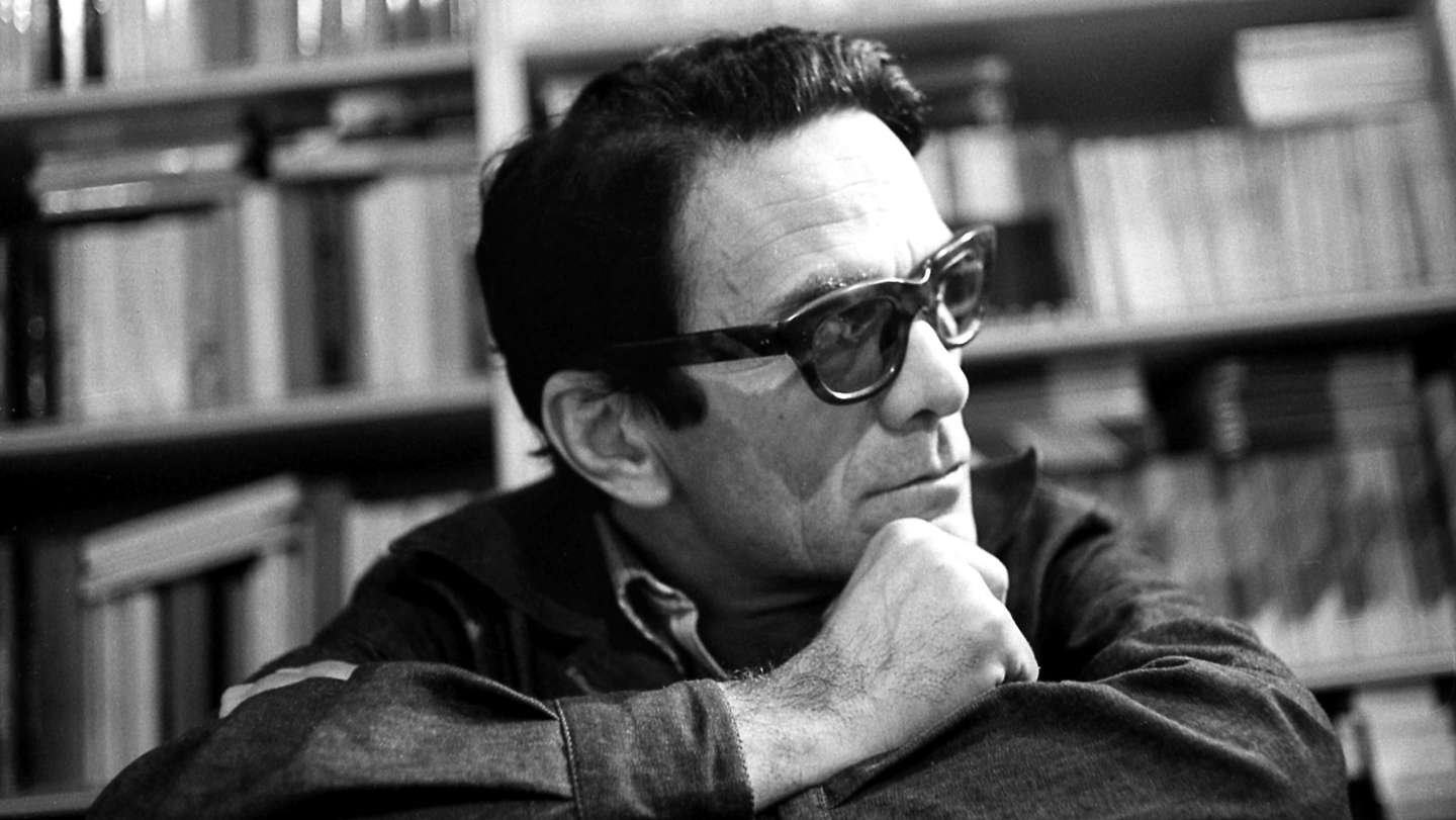 1970 Rome. Pierpaolo Pasolini at Libreria Croce