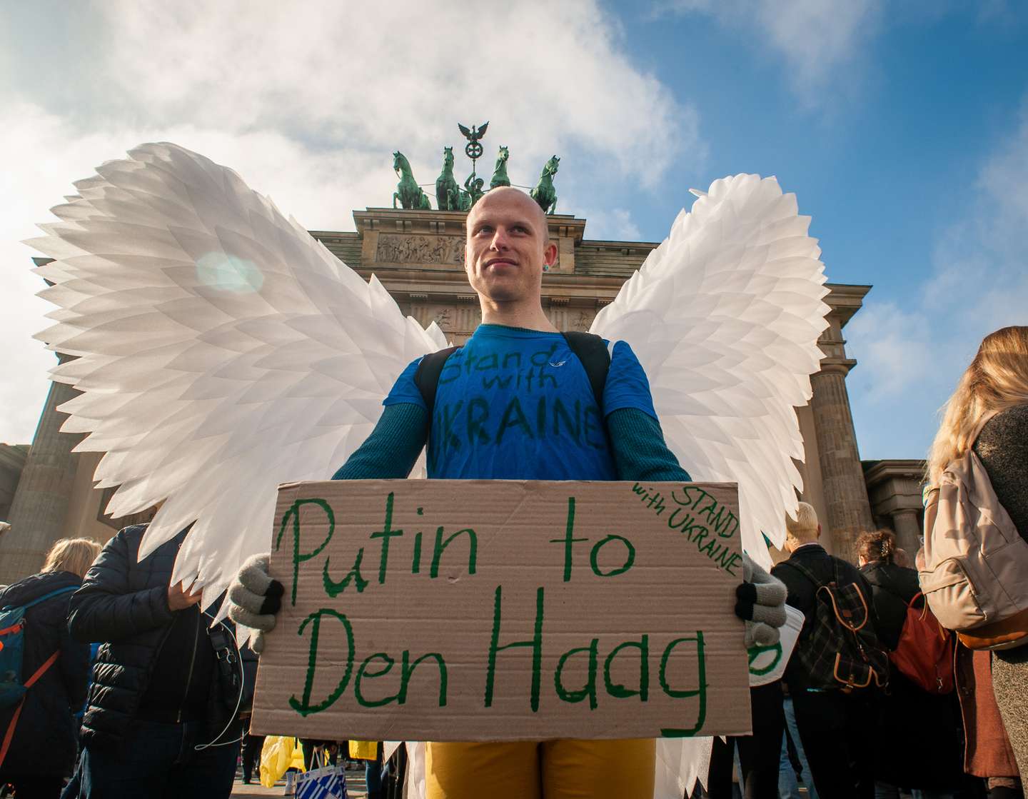 Berlin Holds Large Anti-War Rally As Ukraine Battles Russian Invasion
