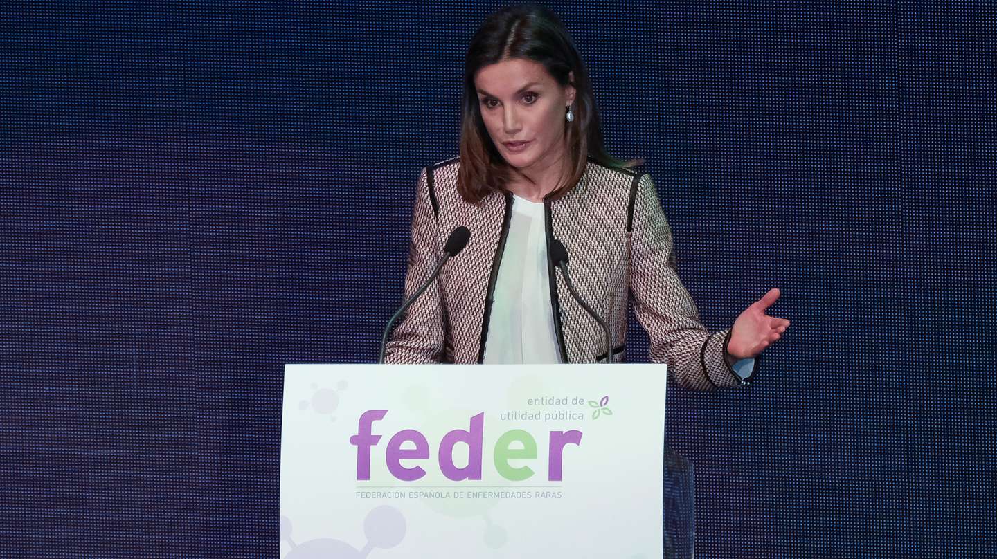 Queen Letizia Of Spain Attends the Rare Diseases Day