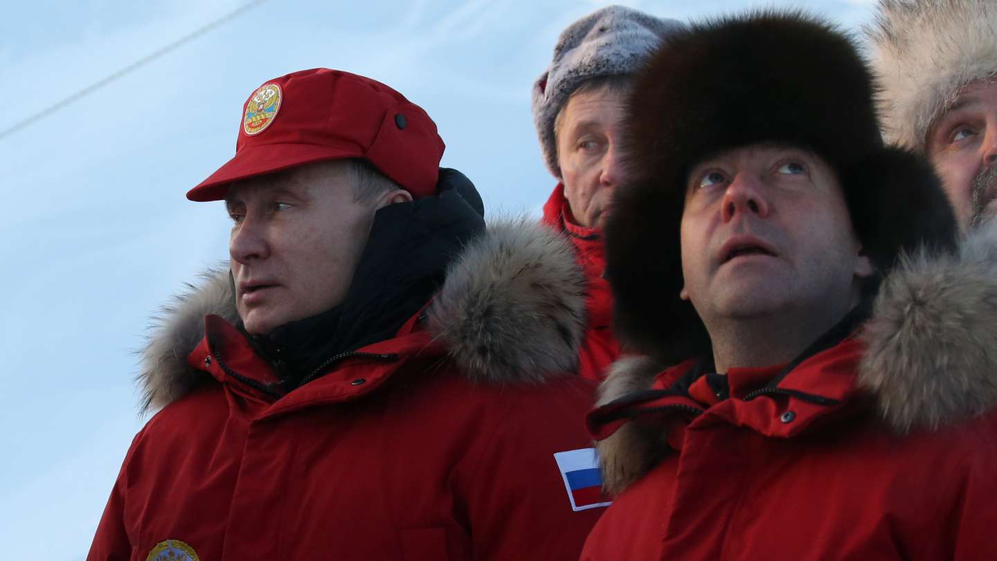 Russian President Vladimir Putin visits Franz Joseph Land in Arctic