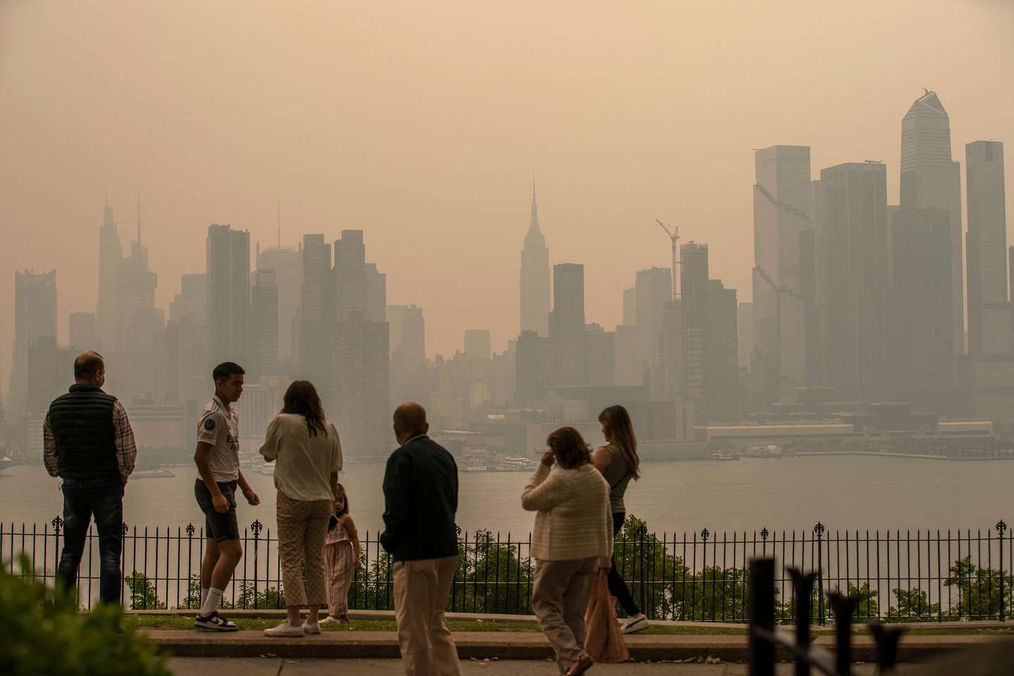 Fumo dos incêndios do Canadá chega aos EUA