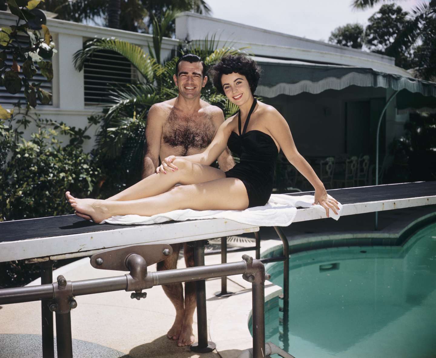 Elizabeth Taylor and William D. Pawley, Jr.