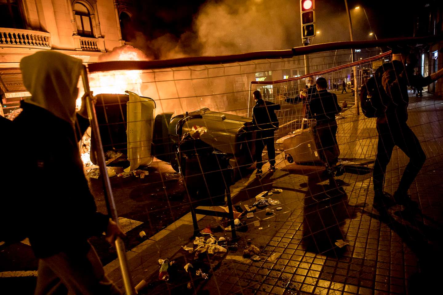 Second Night Of Riots For Pablo Hasel In Barcelona