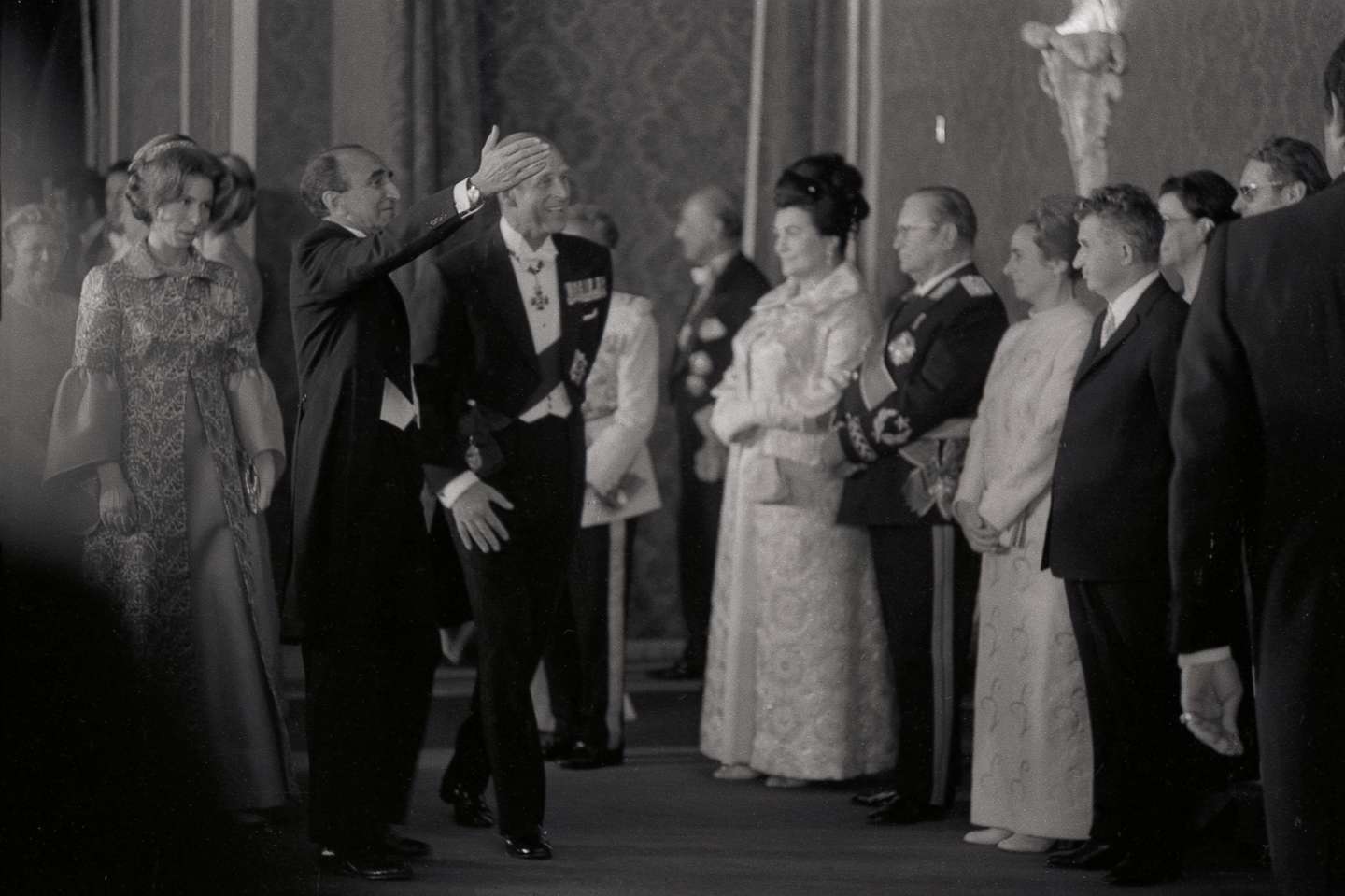 Prince Philip and Princess Anne at Iran 2500 Jubilee