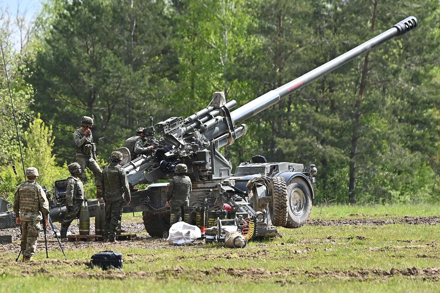 peça de artilharia Howitzers M777