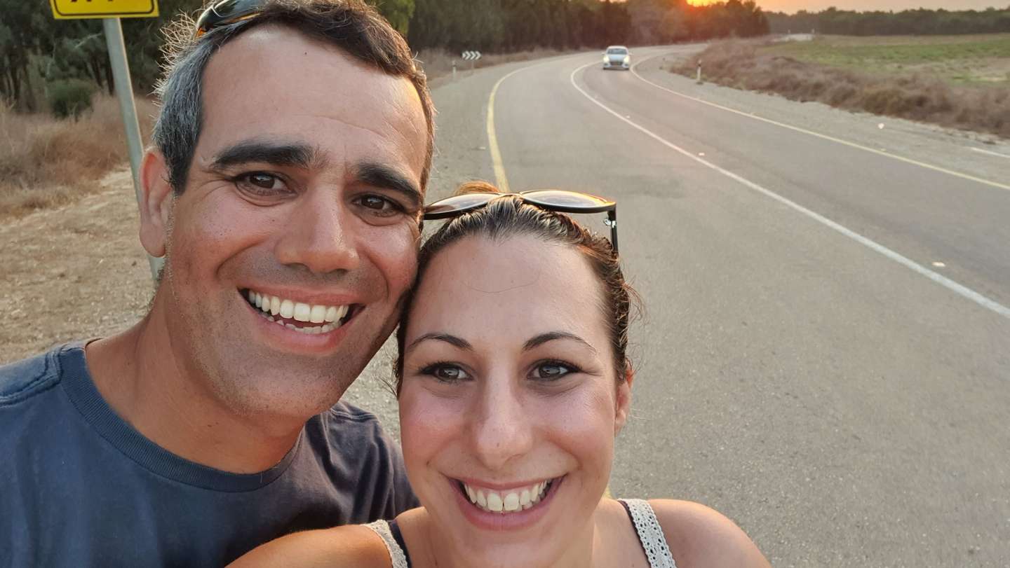 Omri e Lishay Miran em Israel