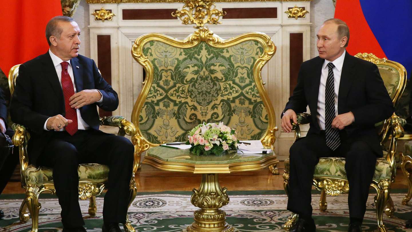 Russian President Vladimir Putin Receives Turkish President Erdogan