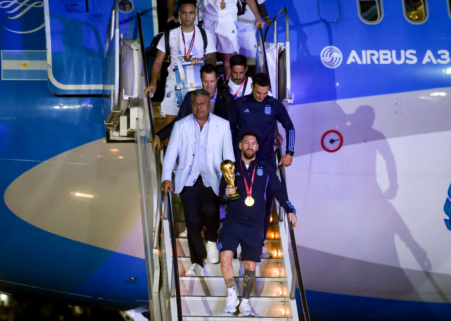 FIFA World Cup Qatar 2022 Winners Arrive to Buenos Aires