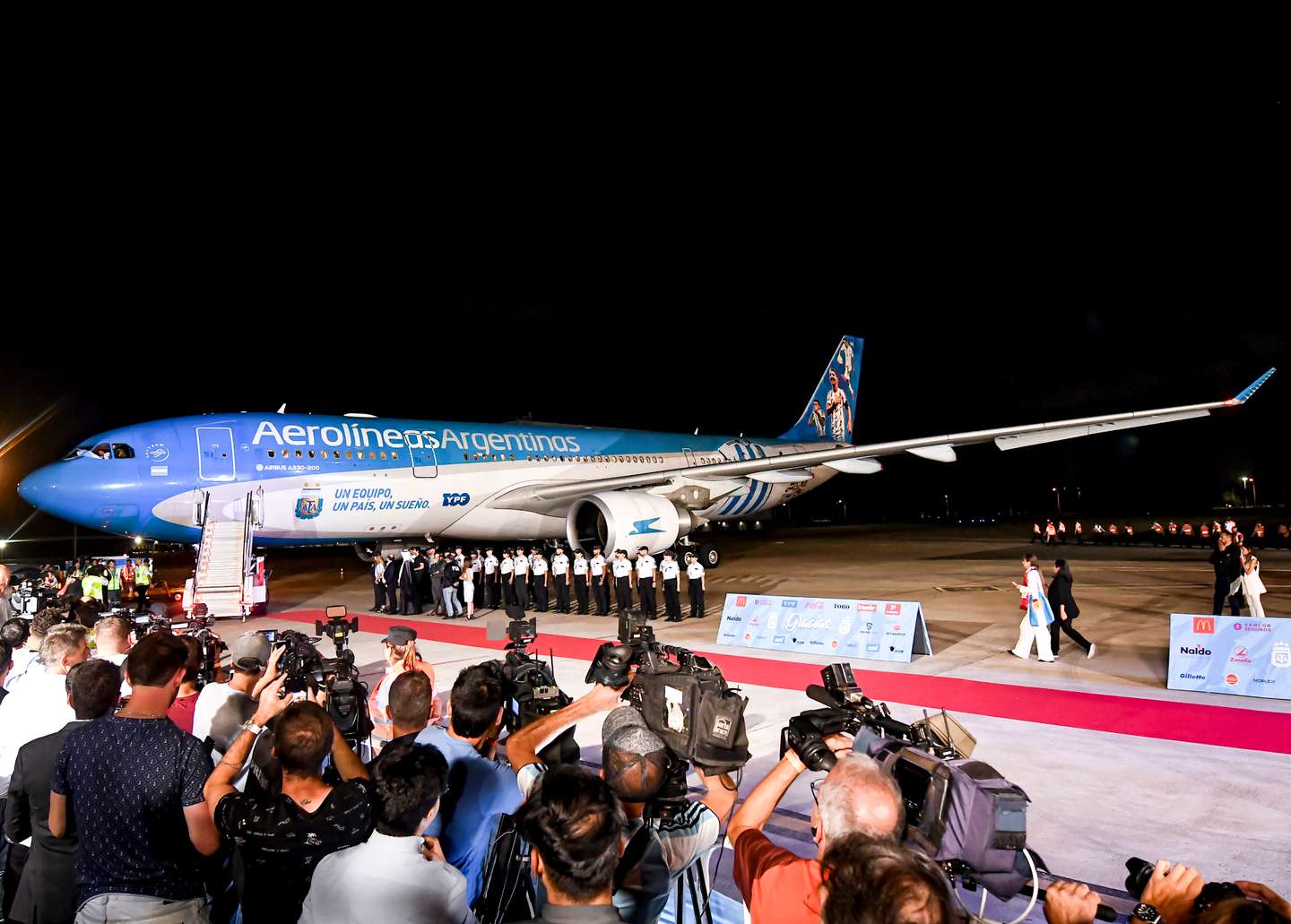 FIFA World Cup Qatar 2022 Winners Arrive to Buenos Aires