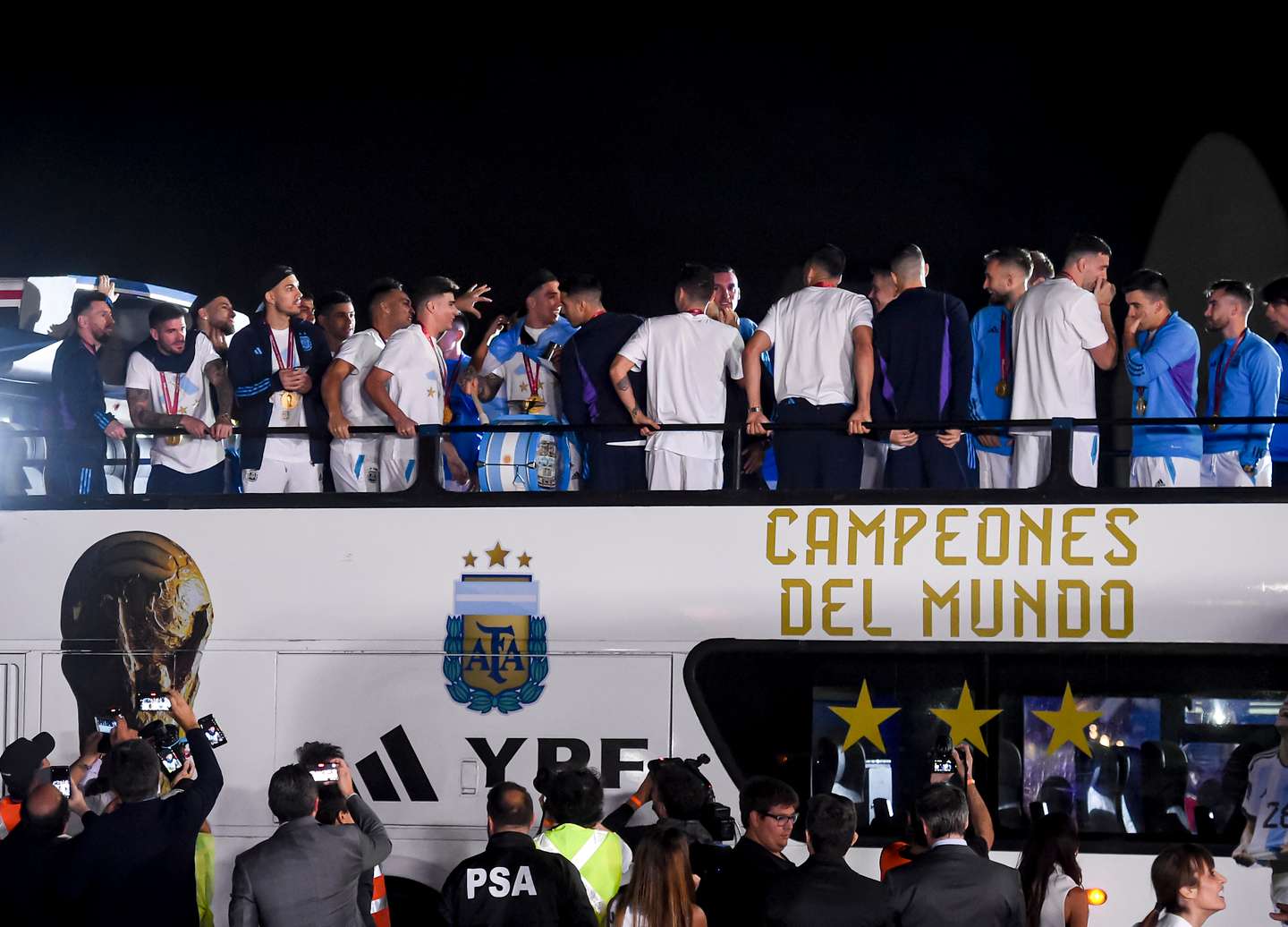 FIFA World Cup Qatar 2022 Winners Arrive to Buenos Aires